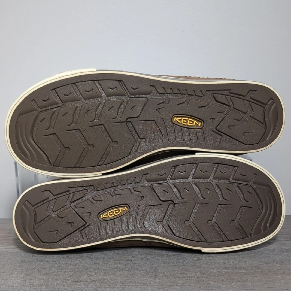 KEEN Arcata‎ Men's Suede Brown Orange Casual Sneakers 1002889 Size 10.5 Grunge